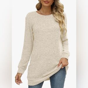 NWT Long Sleeve Crewneck Sweatshirt Loose Casual Tunic Top, MULTI COLORS